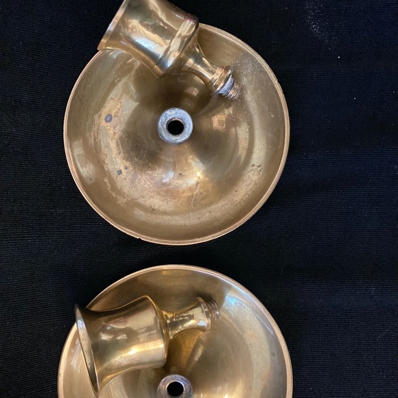 Brass candle sticks. Two antique brass candle sticks. - Picture 4 of 5